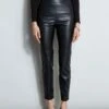 Elie Tahari Vegan Leather Legging -ELIE TAHARI Sales E802R103 HERRINGBONE E80AM213 BLACK ETR14103 BLACK 2front 709
