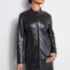 Elie Tahari Laser Cut Vegan Topper 2 Elie Tahari Laser Cut Vegan Topper -ELIE TAHARI Sales E802W202 Black E2141403 Black E65X2502 Black 2FRONT 2647