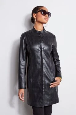 Elie Tahari Laser Cut Vegan Topper