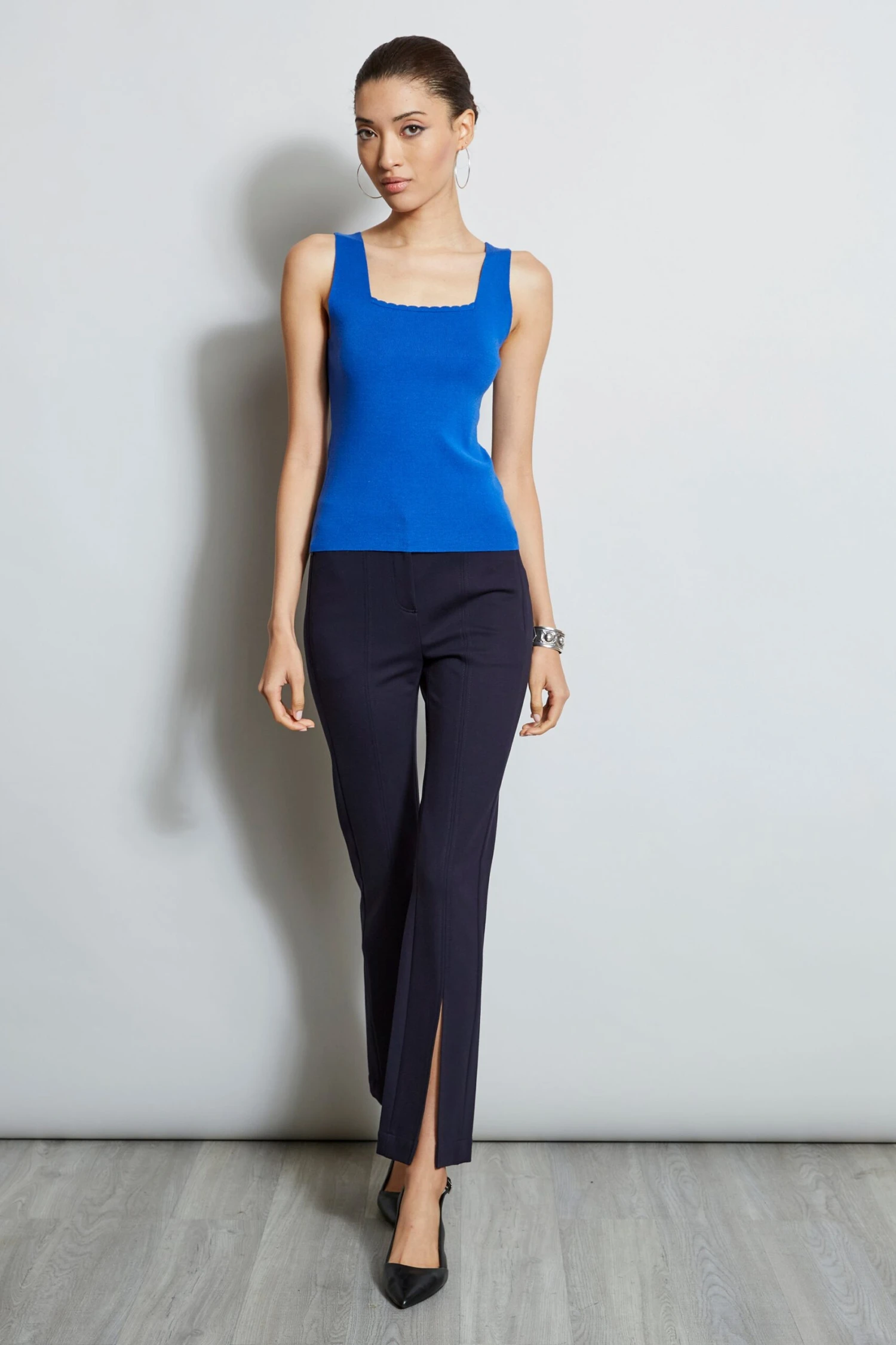 Elie Tahari Scallop Square Neck Sweater 4 Elie Tahari Scallop Square Neck Sweater - Image 2