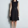 Elie Tahari Fit & Flare Knit Dress -ELIE TAHARI Sales E802W613 BLACK E80AM103 BLACK 1Hero 2052