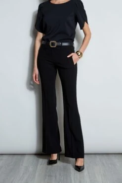 Elie Tahari Fit & Flare Pant -ELIE TAHARI Sales E8033503 BLACK E8087203 BLACK 2front 1259