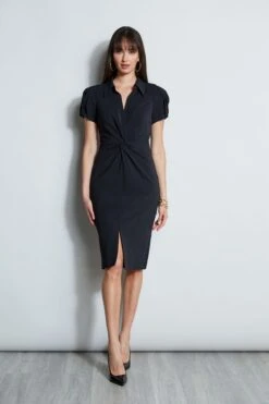 New Products 9 Elie Tahari Short Sleeve Twist Dress
