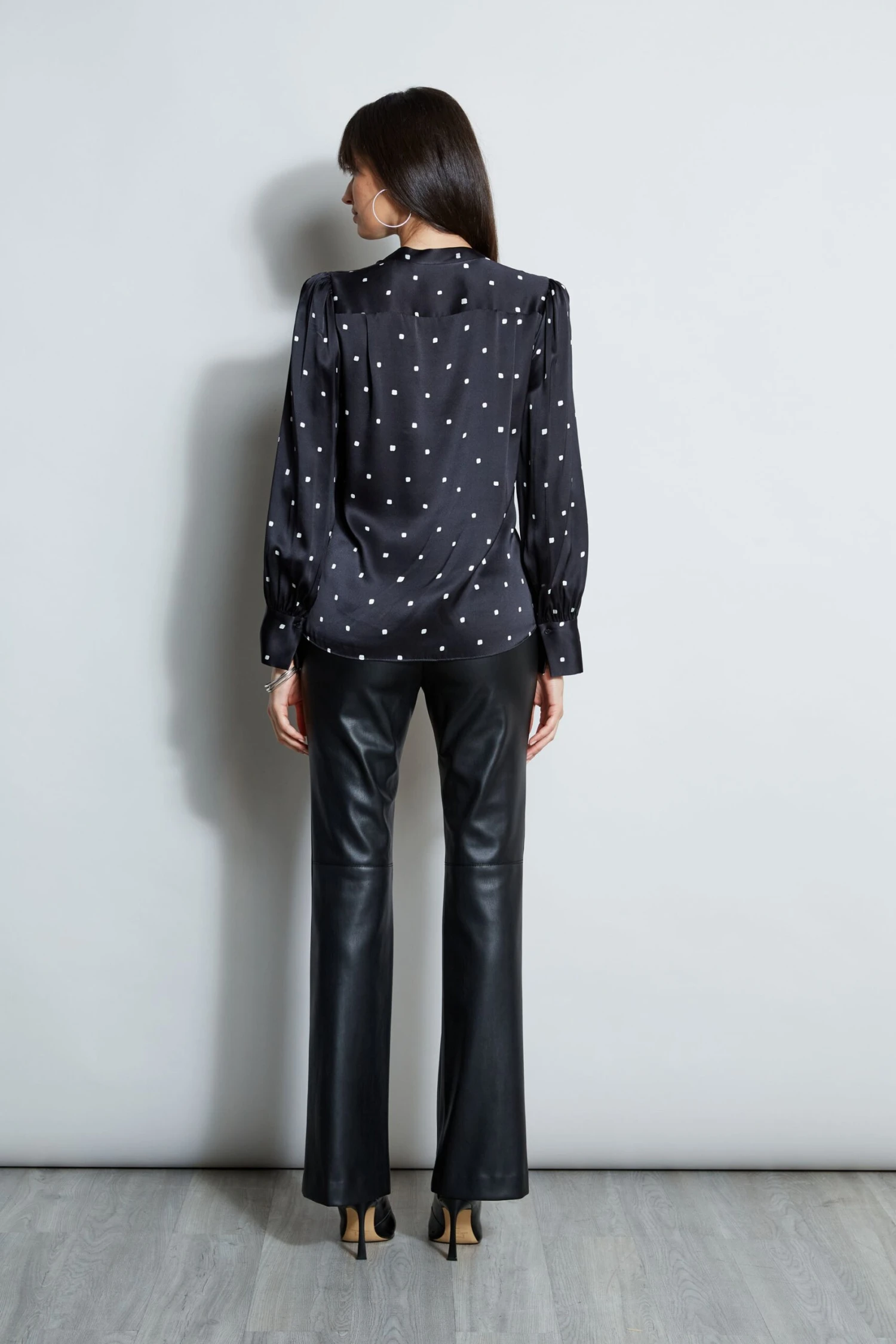 Elie Tahari Silk Cube Dot Shirt 8 Elie Tahari Silk Cube Dot Shirt - Image 6