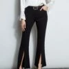 Elie Tahari Slit Front Knit Pant