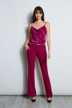 Elie Tahari Fit & Flare Pant -ELIE TAHARI Sales E807G513 BOYSENBERRY E8087103 BOYSENBERRY E8087203 BOYSENBERRY 1HERO 2153