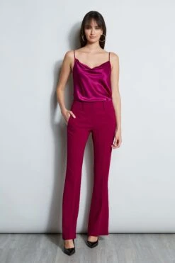 Elie Tahari Fit & Flare Pant -ELIE TAHARI Sales E807G513 BOYSENBERRY E8087103 BOYSENBERRY E8087203 BOYSENBERRY 2front 1087
