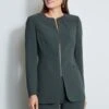 Elie Tahari Zip Front Blazer