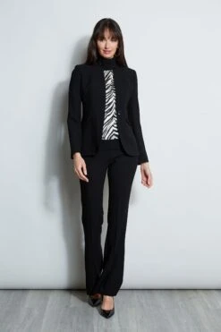 Elie Tahari Silk Zebra Print Sweater -ELIE TAHARI Sales E8087103 BLACK E8087203 BLACK E85X5513 MULTI 1HERO 2163