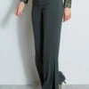Elie Tahari Side Slit Pant -ELIE TAHARI Sales E8087202 CAMOFLAUGE 1HERO 827FRONT
