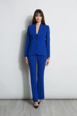 Elie Tahari Notched Collar Panel Blazer -ELIE TAHARI Sales E8087203 KLEINBLUE E8087103 KLEINBLUE E807G513 KLEINBLUE 1HERO 1976