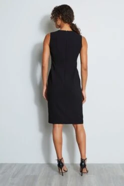 Elie Tahari Cut Out Dress -ELIE TAHARI Sales E8087612 BLACK 3back 1355
