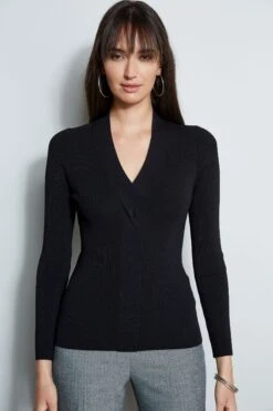 Elie Tahari Cable Twist Sweater