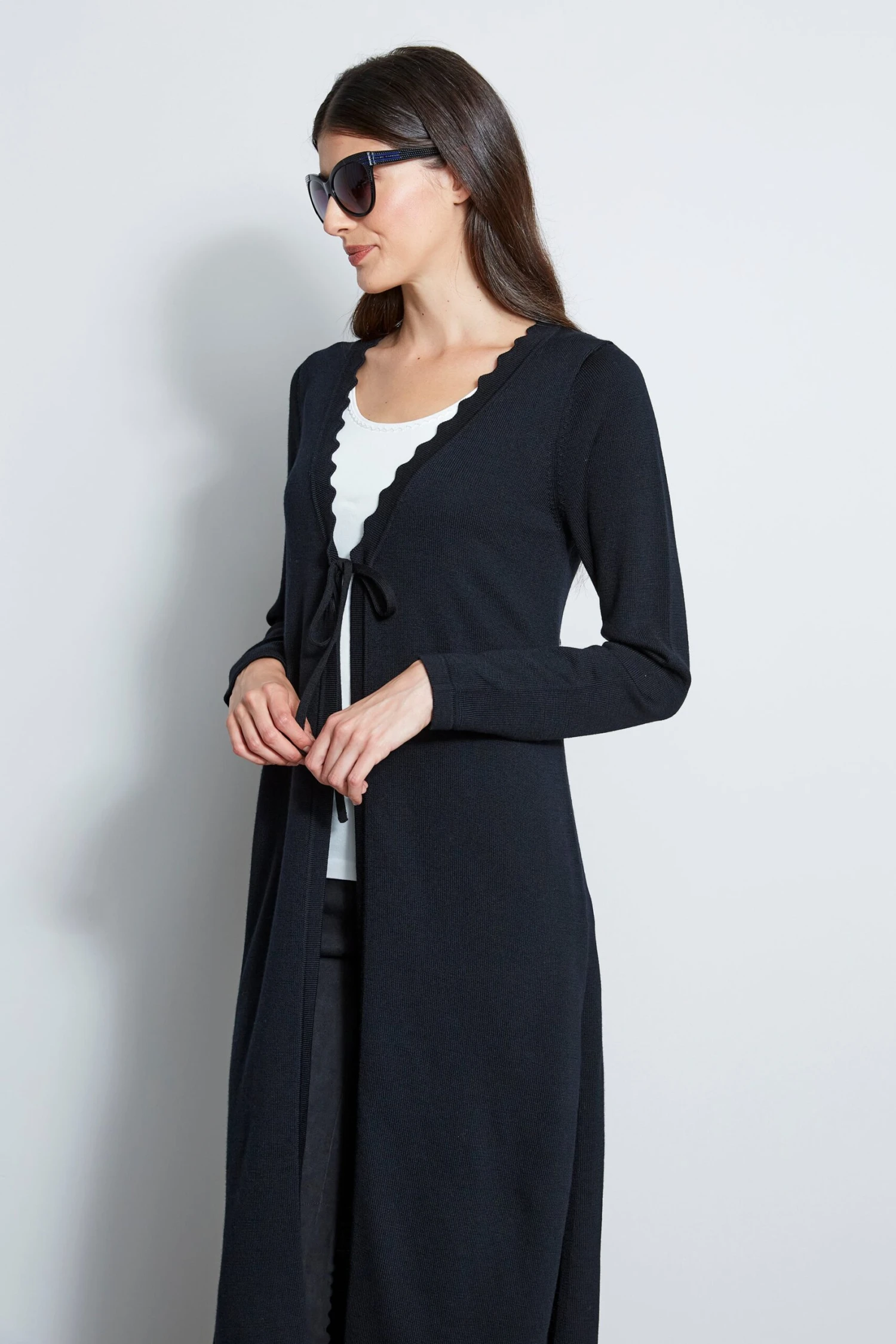 Elie Tahari Scallop Duster 6 Elie Tahari Scallop Duster - Image 4
