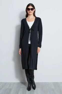 Elie Tahari Scallop Duster