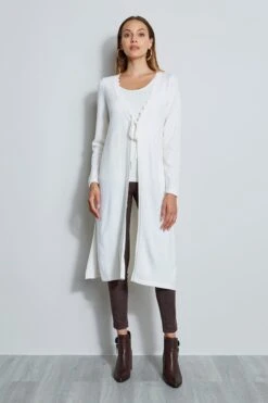 Elie Tahari Scallop Duster
