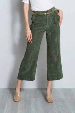 Elie Tahari Cropped Corduroy Pant