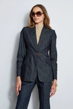 Elie Tahari Denim Blazer
