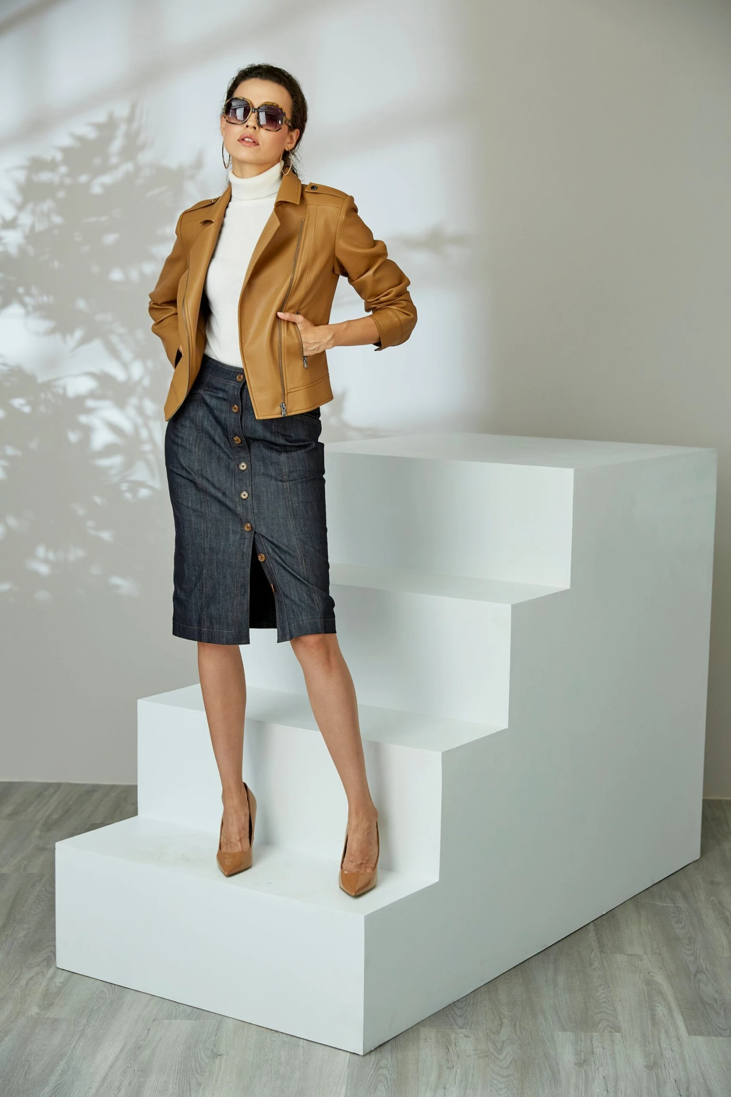 Vegan Leather Moto Jacket 4 Vegan Leather Moto Jacket - Image 2