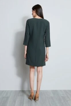 Elie Tahari Zip Shift Dress 7 Elie Tahari Zip Shift Dress -ELIE TAHARI Sales E9087602 CAMOFLAUGE ZIPSHIFTDRESS 3Back 4096