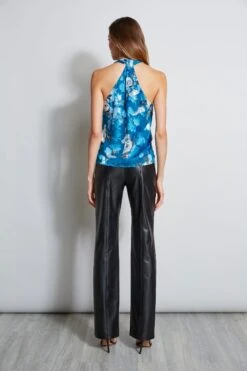 Elie Tahari Vintage Floral Halter Top -ELIE TAHARI Sales E90AM202 BLACK EN087112 PERSIANBLUE EN045512 BLUE 3BACK 278