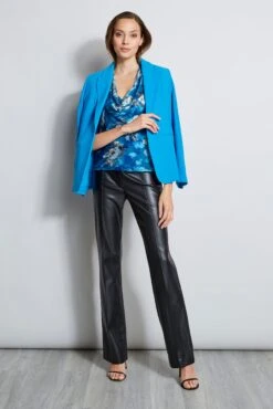 Elie Tahari Vintage Floral Halter Top -ELIE TAHARI Sales E90AM202 BLACK EN087112 PERSIANBLUE EN045512 BLUE 4STYLING 1056