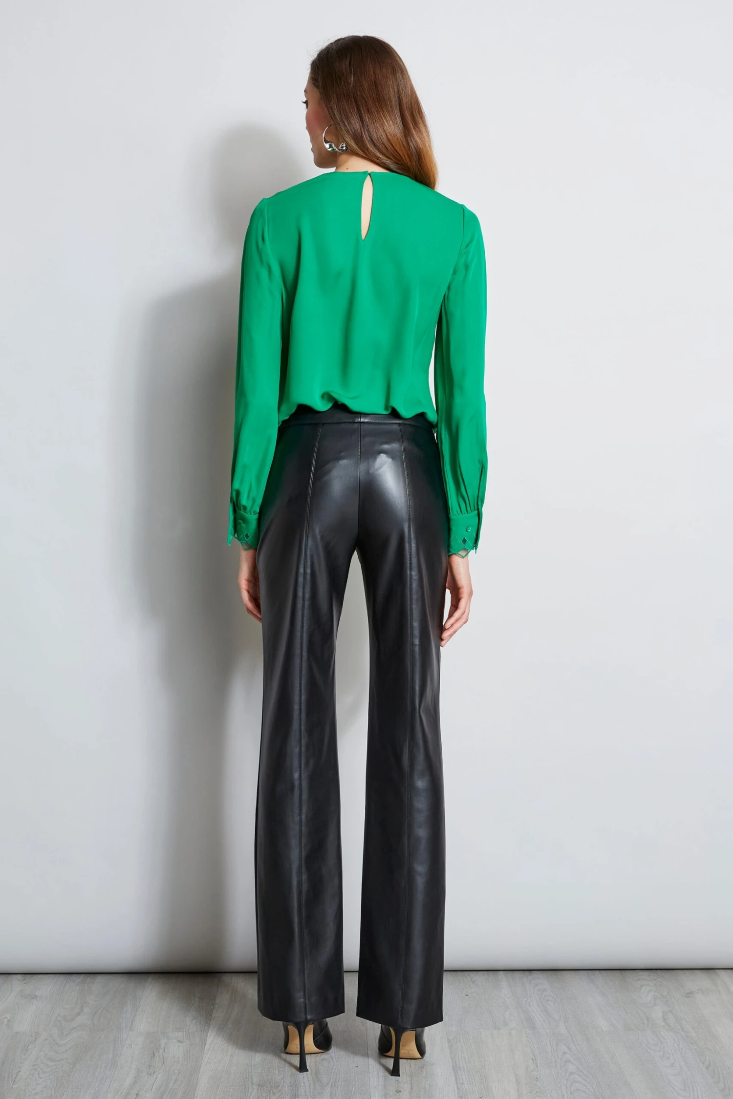 Elie Tahari Silk Geometric Embroidered Shirt 6 Elie Tahari Silk Geometric Embroidered Shirt - Image 4