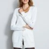 Elie Tahari Cable Button Cardigan 1 Elie Tahari Cable Button Cardigan -ELIE TAHARI Sales E95X5522 WAX CABLEBTNCARDIGAN 2FRONT 211