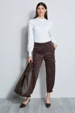 ELIE TAHARI Sales -ELIE TAHARI Sales E95X5542 WAX SCALLOPT NECKSWTR 1HERO 1870