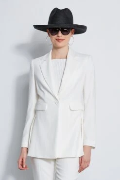 Elie Tahari Side Slit Blazer