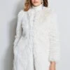 Elie Tahari Faux Toscana Sherling Coat