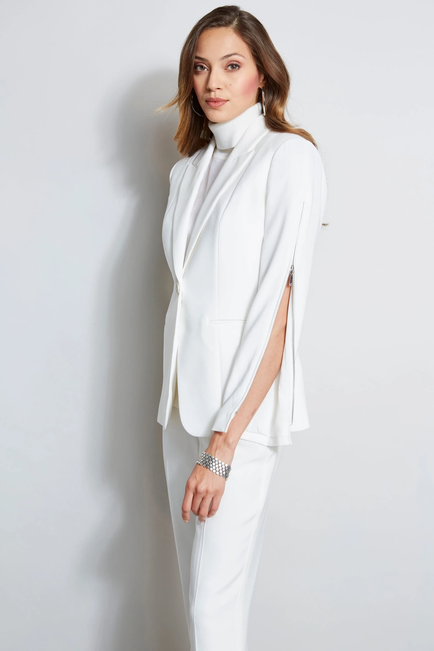 Elie Tahari Zip Sleeve Blazer 5 Elie Tahari Zip Sleeve Blazer - Image 3