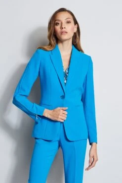 Elie Tahari Zip Sleeve Blazer