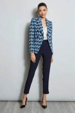 Elie Tahari Twisted Tweed Blazer -ELIE TAHARI Sales EN087212 Stargazer E1022102 Multi E307G502 FreshPearl 1HERO 872