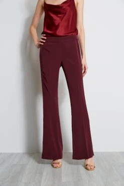 Elie Tahari Tuxedo Fit & Flare Pant -ELIE TAHARI Sales ER07J102 CORDOVAN 2FRONT 496