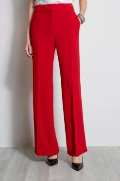 Elie Tahari Crepe Wide Leg Pant