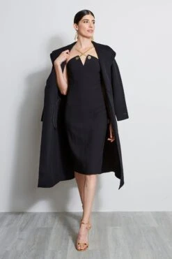 Elie Tahari Chain Dress -ELIE TAHARI Sales ER087602 BLACK 4STYLING 1027 1