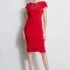 Elie Tahari Cut Out Embroidered Dress -ELIE TAHARI Sales ER087612 SIREN 1HERO 2348