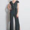 Elie Tahari Chain Side Slit Jumpsuit