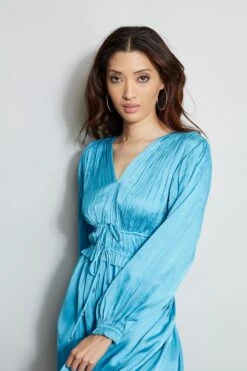 L/S V-NECK MIDI DRESS -ELIE TAHARI Sales ETR21152 SUBLIME 2front 534