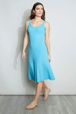 Ribbed Midi Dress -ELIE TAHARI Sales ETR21160 SUBLIME 1HERO 029