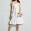 Cotton Eyelet Tie Dress