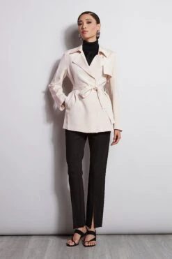 Silk Trench Jacket -ELIE TAHARI Sales ETR21253 PDP 2019