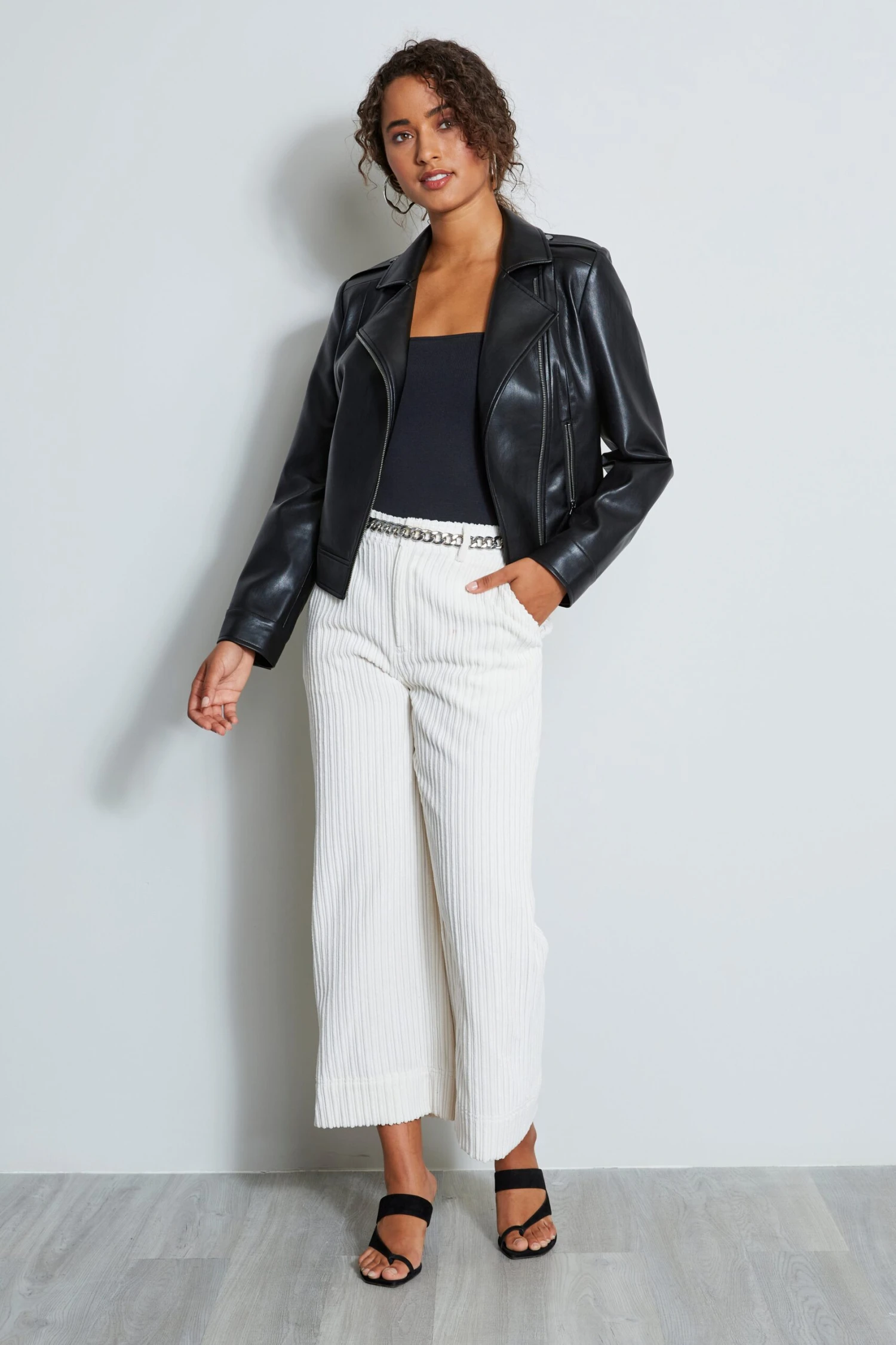 Vegan Leather Moto Jacket 4 Vegan Leather Moto Jacket - Image 2