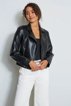 Vegan Leather Moto Jacket