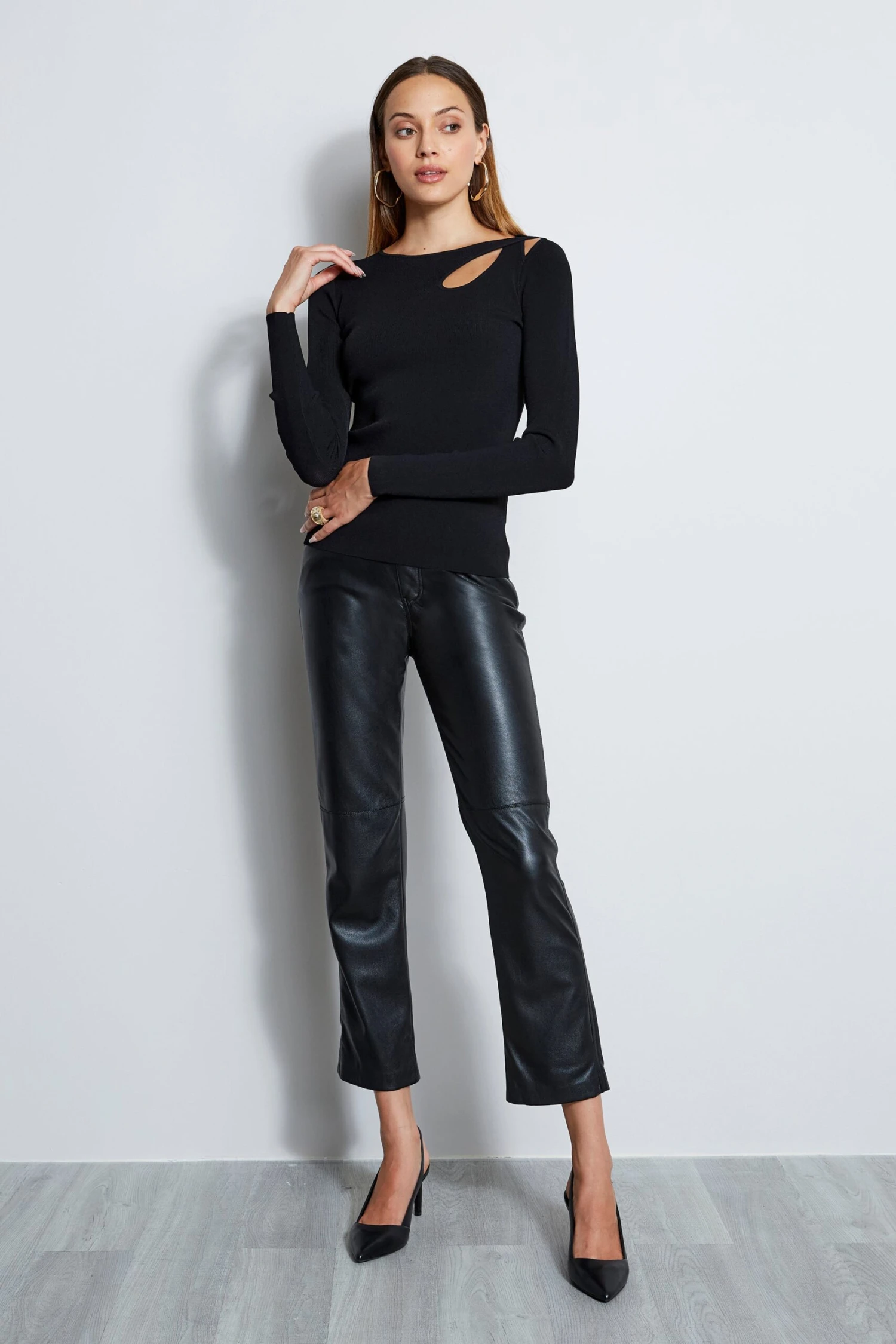 Long Sleeve Cut Out Knit 4 Long Sleeve Cut Out Knit - Image 2