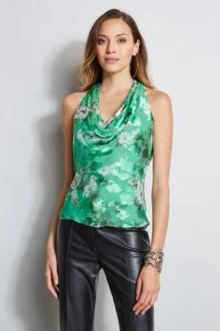 Elie Tahari Vintage Floral Halter Top