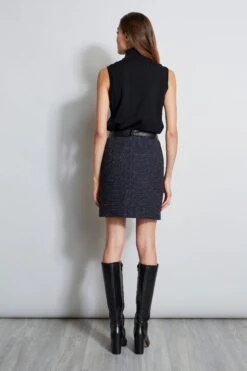 Metallic Tweed Mini Skirt -ELIE TAHARI Sales ETR22700 BLACK ETR22699 TWEED ER0X5512 BLACK 1HERO 2061
