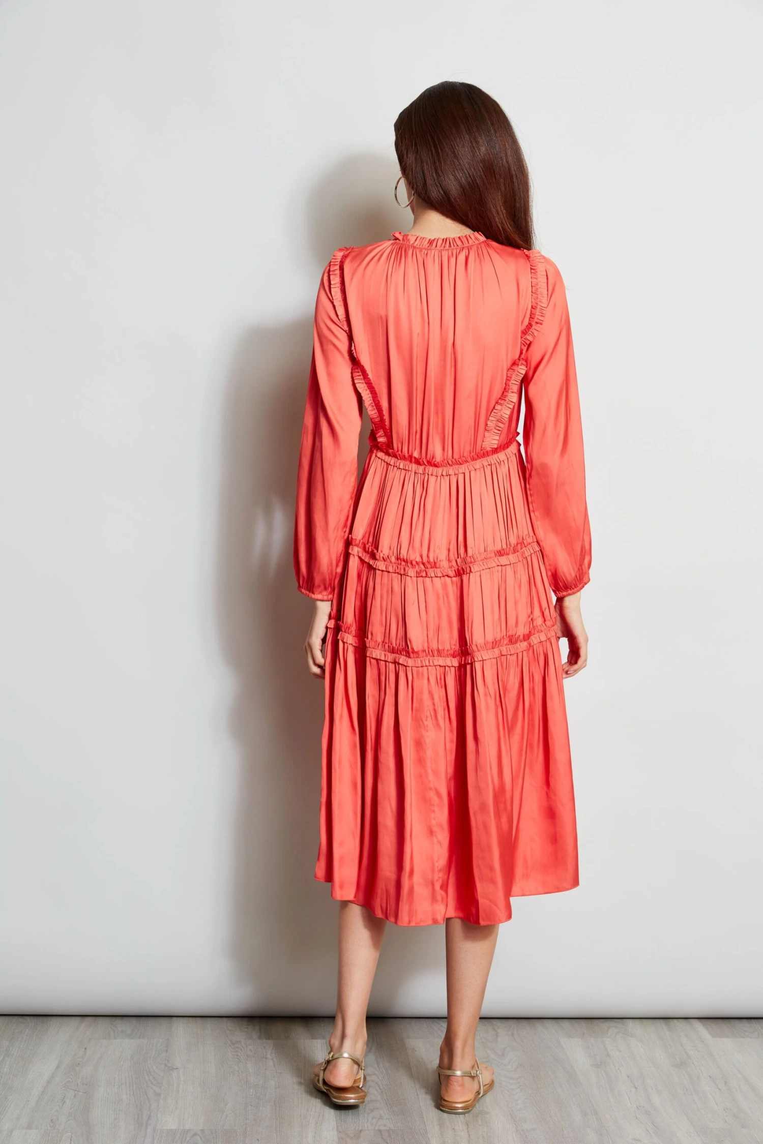 Long Sleeve Ruffle Midi Dress 7 Long Sleeve Ruffle Midi Dress - Image 6