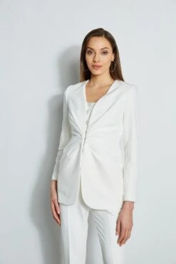 Pleat Detail Blazer